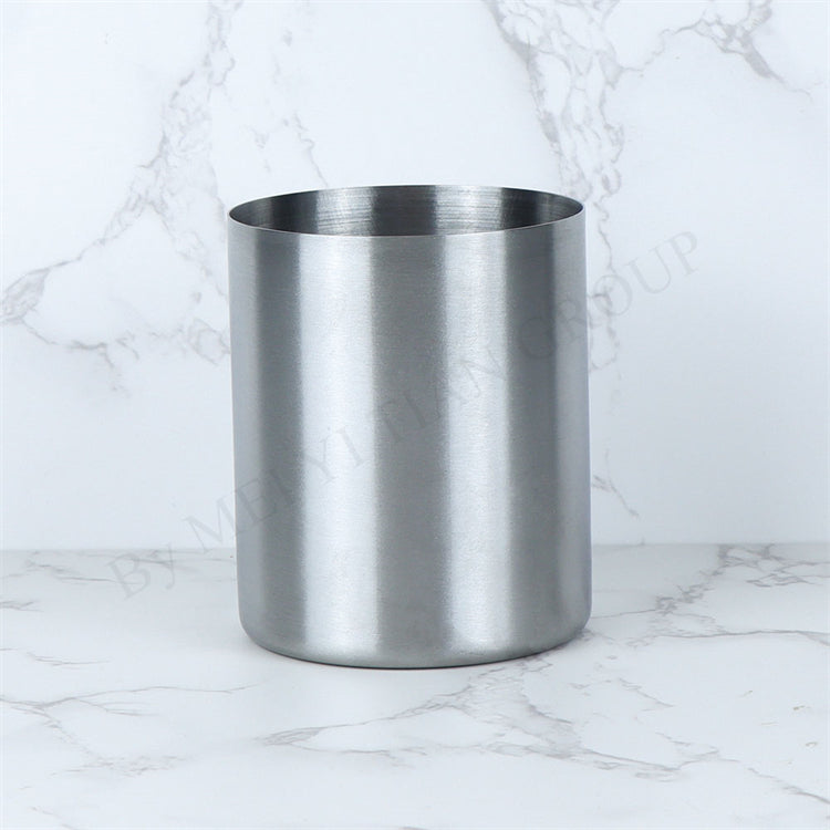 Stainless Steel Pen Holder Cup for Home Office Desk Organizers Colorful Multi Use Pencil Pot Flower Vase Desktop Decors