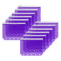 12pcs A8 Binder Pockets PVC Zipper Pouch Loose Leaf 5 Holes Binder Pouch Cash Envelopes