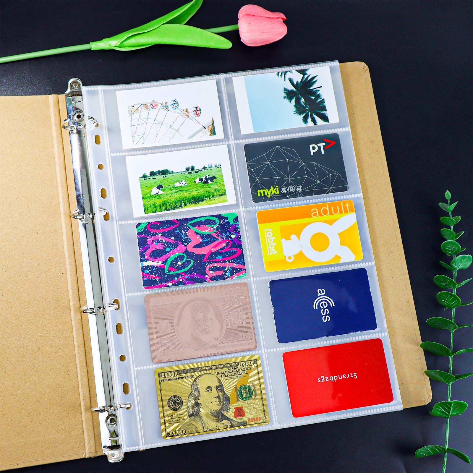 20pcs A4 Photocard Sleeves Clear PP Multi-Pocket Binder Sleeves Loose – MEI YI TIAN GROUP