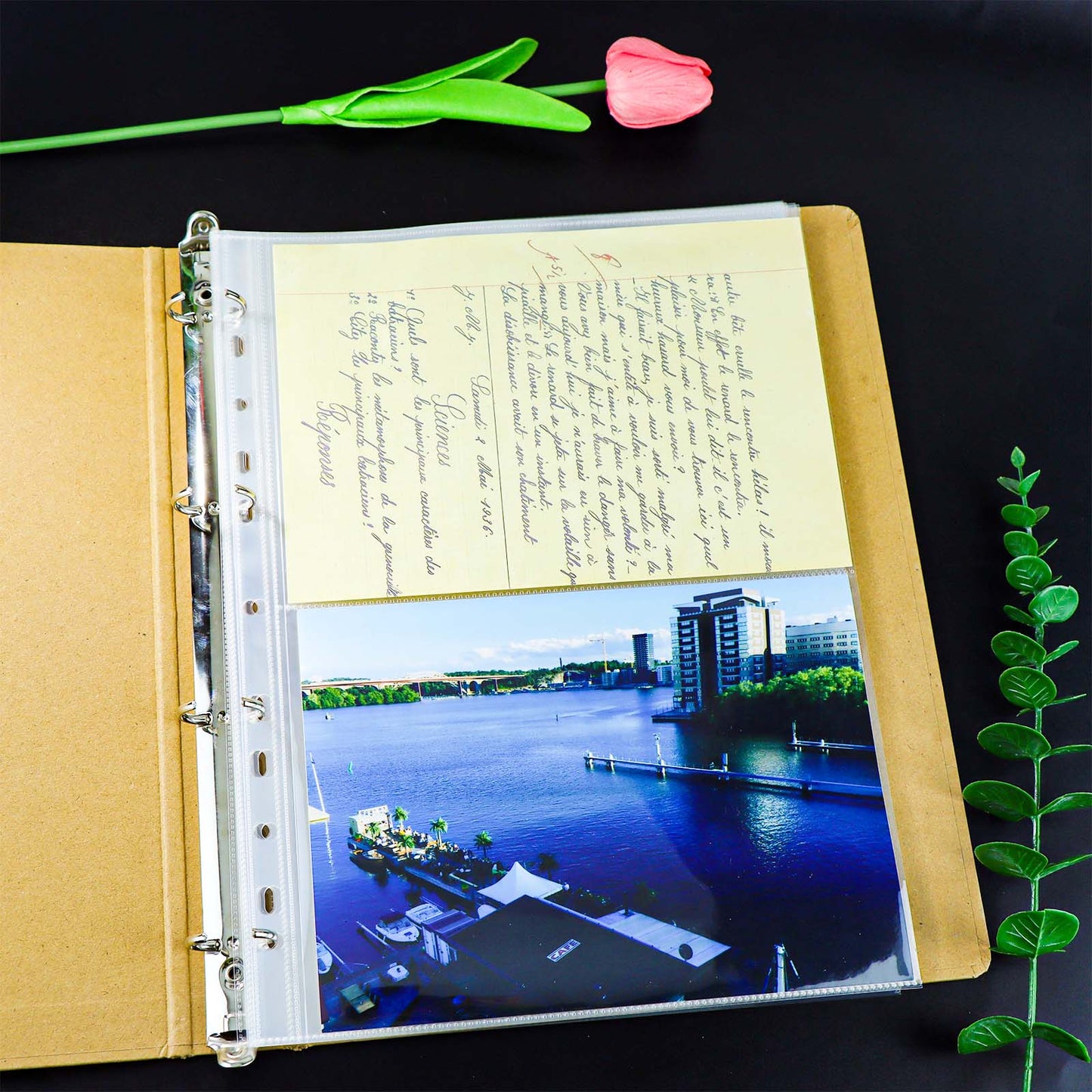 20pcs A4 Photocard Sleeves Clear PP Multi-Pocket Binder Sleeves Loose Leaf 11 Holes Binder Pockets Photo Card Protectors