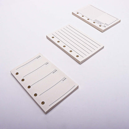 3 Pack A8 Refill Paper 120 Sheets Loose Leaf Paper M5-5 Hole Binder Paper A8 Notebook Filler Paper