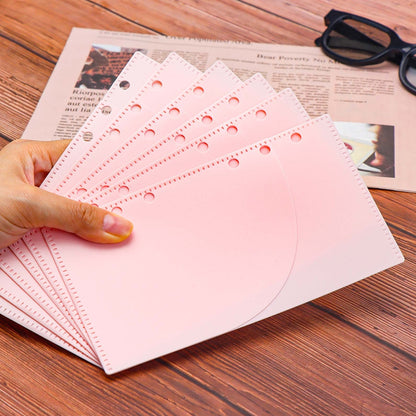 A6/A7 6pcs Cash Envelopes PP Zipless Budget Envelopes 2 Pocket Planner Inserts for 6 Ring Binder
