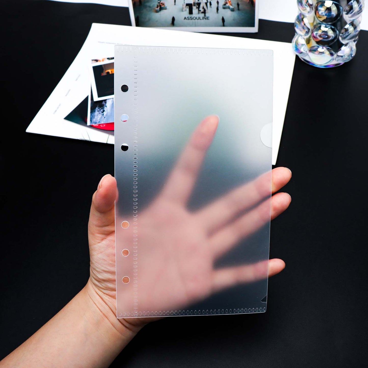 A5 A6 A7 Cash Envelopes 12pcs Frosted Translucent PP Budget Envelopes Loose Leaf 6 Holes Binder Pockets