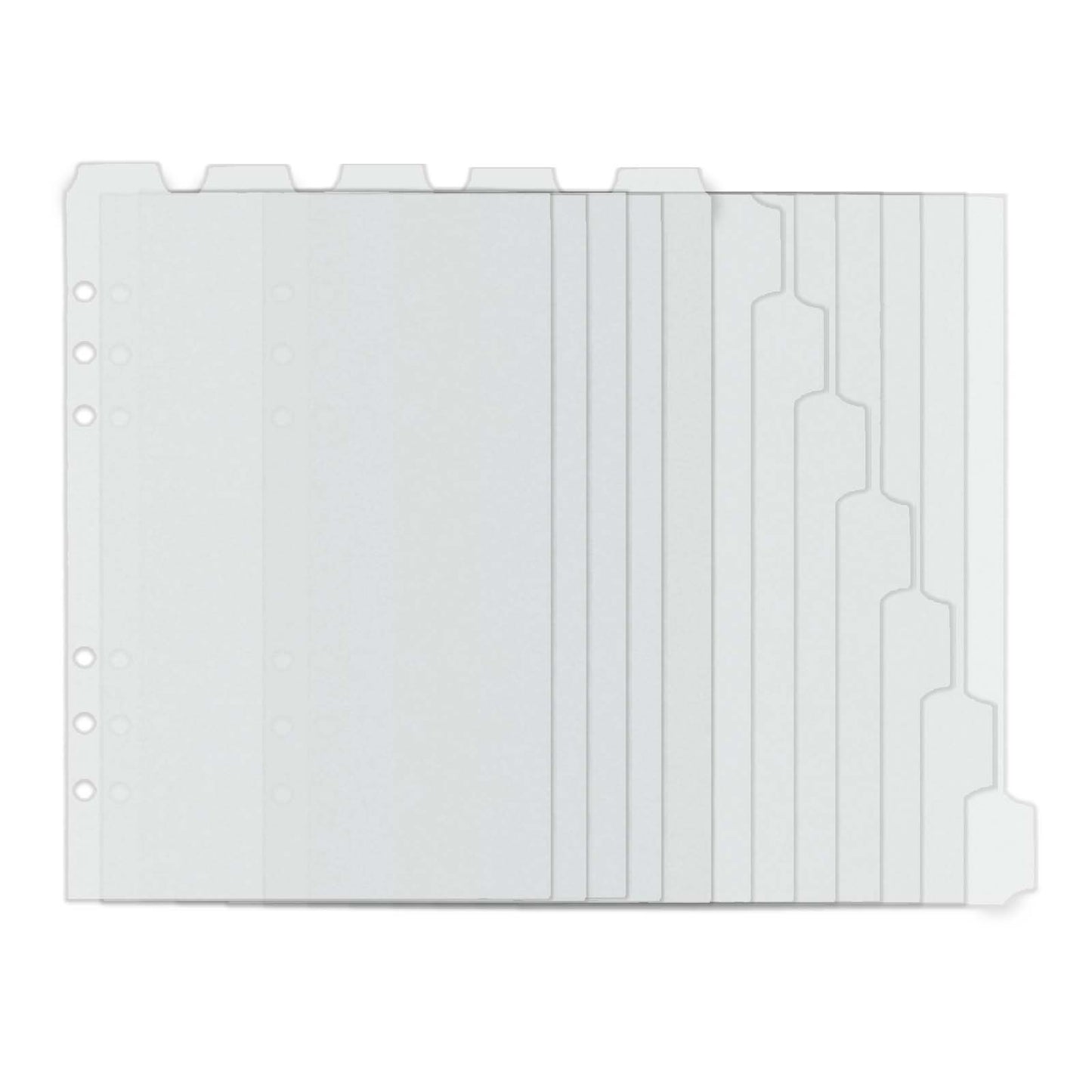 A5 A6 Binder Index Dividers Top Tab and Side Tab Binder Dividers 6 Holes Page Dividers