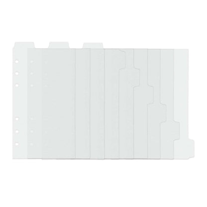 A5 A6 Binder Index Dividers Top Tab and Side Tab Binder Dividers 6 Holes Page Dividers