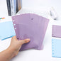 A6 A7 Cash Envelopes Double Pocket Budget Envelopes Zippless Cash Stuffing Envelopes 6 Holes Binder Pocket Divider