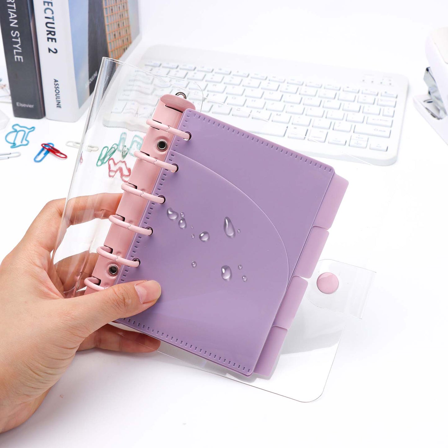 A6 A7 Cash Envelopes Double Pocket Budget Envelopes Zippless Cash Stuffing Envelopes 6 Holes Binder Pocket Divider