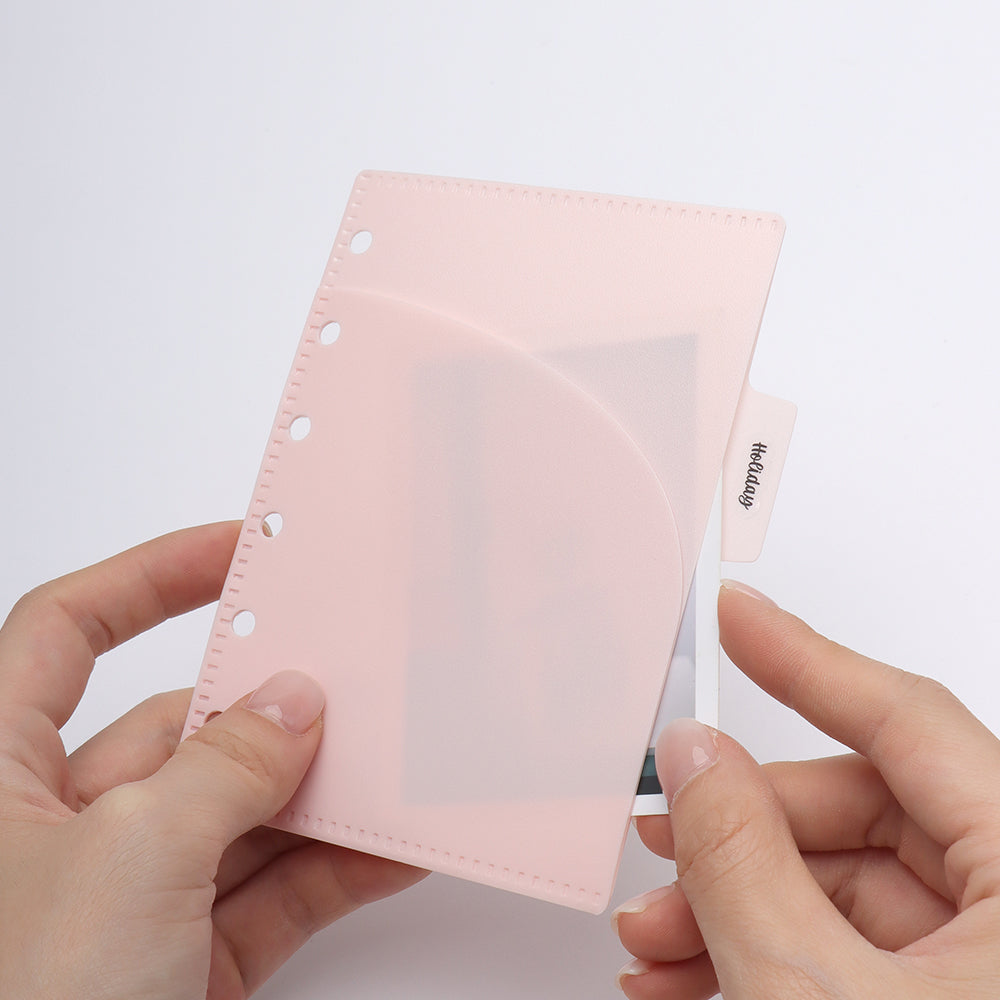 A7 Double Pockets Cash Envelopes 3 Set 4 Tabs Money Organizer Loose Leaf Bill Holder Budget Envelopes for 6 Ring Binder