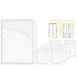 A7 Double Pockets Cash Envelopes 3 Set 4 Tabs Money Organizer Loose Leaf Bill Holder Budget Envelopes for 6 Ring Binder