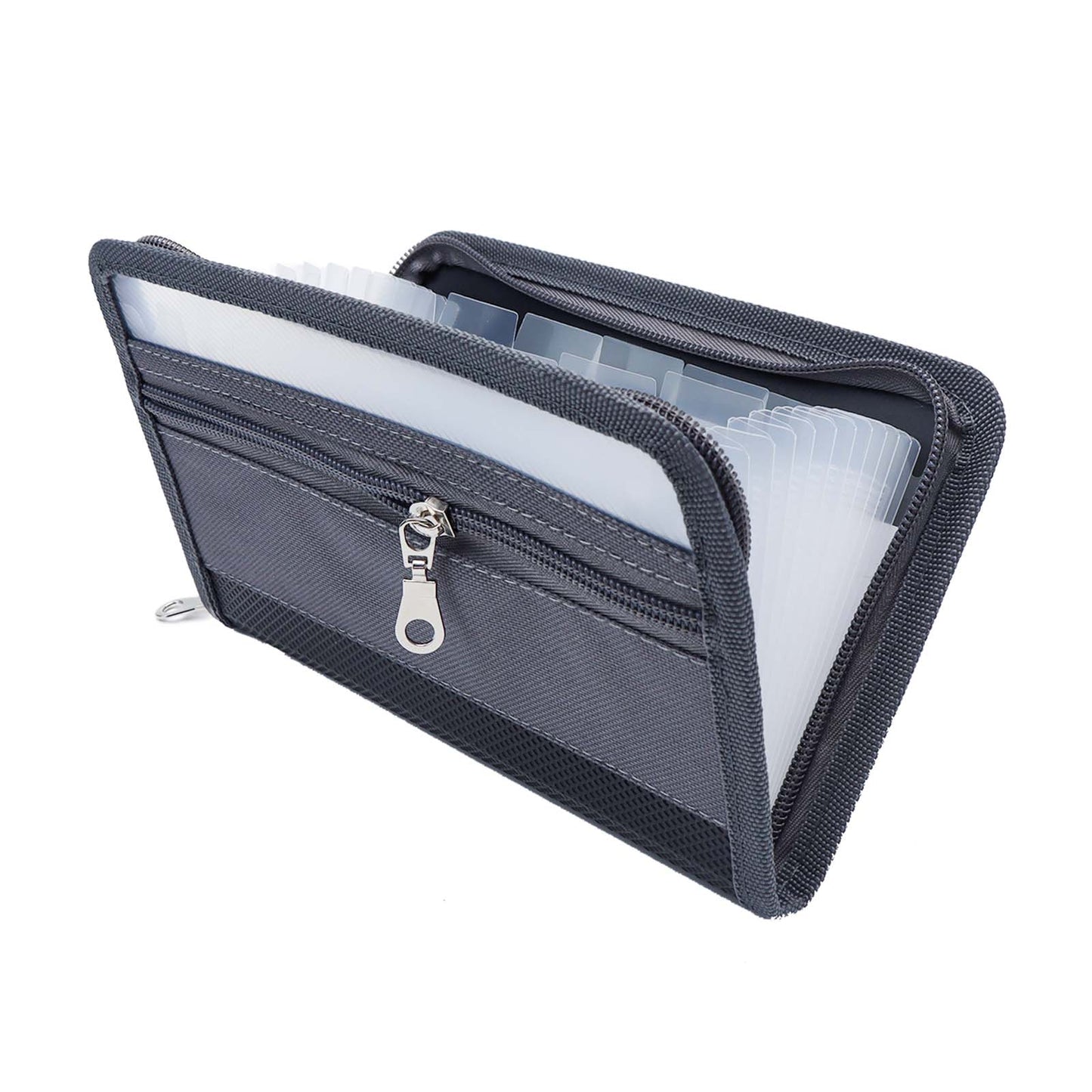 Accordion File Organizer 13 Pockets Expanding File Folder A6 Size Cash Stuffing Wallet Zipper Receipt Document Organizer