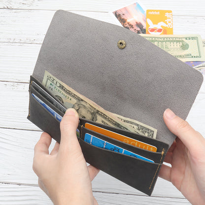 Cash Envelope Wallet Money Holder Budget Wallet PU Leather Money Organizer for Cash