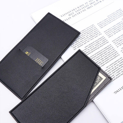 PU Leather Cash Envelopes Reusable Envelope Cash Wallet Money Card Holder