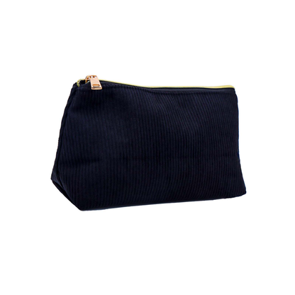Corduroy Makeup Bag Solid Cosmetic Bag Brushes Organizer Travel Toiletry Zipper Pouch Storage Bag