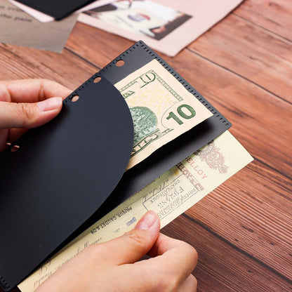 A6/A7 6pcs Cash Envelopes PP Zipless Budget Envelopes 2 Pocket Planner Inserts for 6 Ring Binder