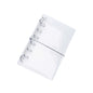 A6 A7 A8 PP Trifold Binder with Bandage Loose Leaf Folder Transparent Planner Binder