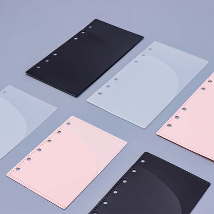 A6/A7 6pcs Cash Envelopes PP Zipless Budget Envelopes 2 Pocket Planner Inserts for 6 Ring Binder