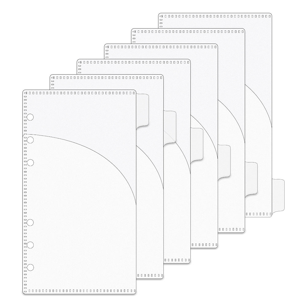 A6 Double Pockets 6 Tabs PP Cash Envelopes Dividers