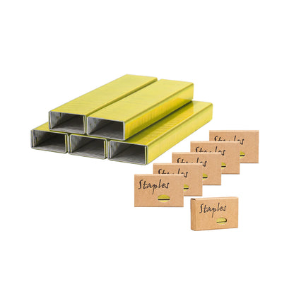 6 Box Colorful 26/6 Standard Staple Set 12mm Width 1000/Box Total 6000 Colored Staples for Stapler