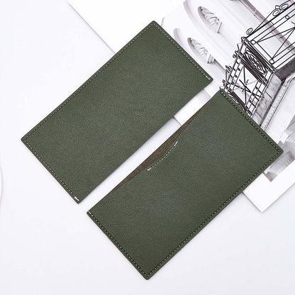 PU Leather Cash Envelope Wallet Zippless Cash Stuffing Wallet Reusable Money Organizer