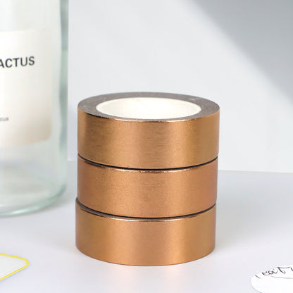 3 Rolls Foil Washi Tape DIY Decorative Tape Colorful Masking Tape Craft Tape for Scrapbook Gift Wrapping