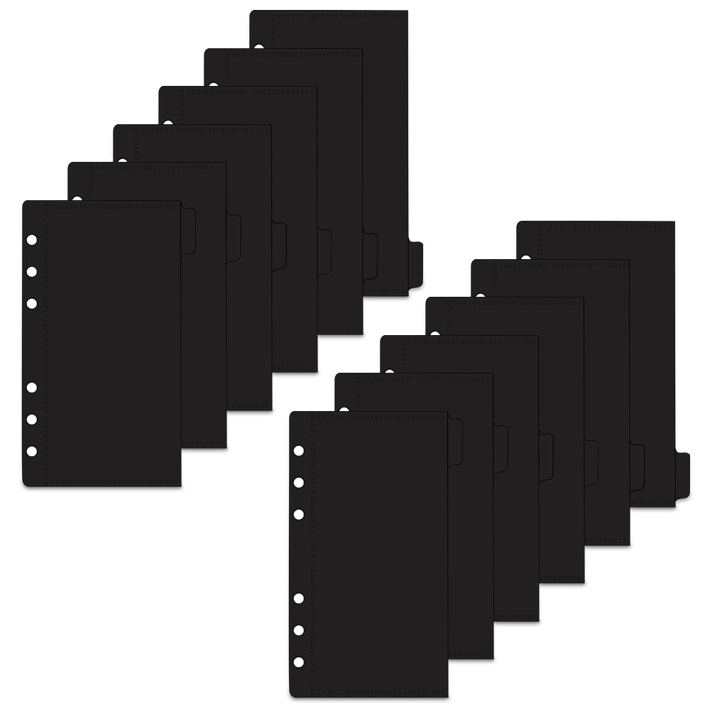 A6 Cash Envelopes 12pcs Money Envelopes Cash Stuffing Envelopes Side Open Budget Envelopes for 6 Ring Binder