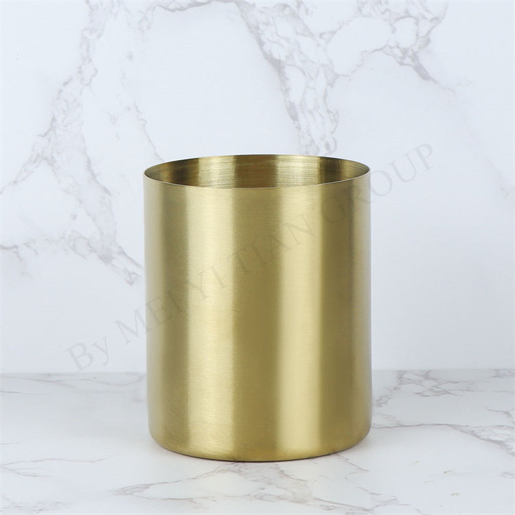 Stainless Steel Pen Holder Cup for Home Office Desk Organizers Colorful Multi Use Pencil Pot Flower Vase Desktop Decors