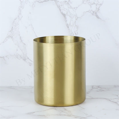 Stainless Steel Pen Holder Cup for Home Office Desk Organizers Colorful Multi Use Pencil Pot Flower Vase Desktop Decors