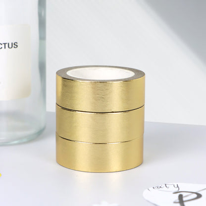 3 Rolls Foil Washi Tape DIY Decorative Tape Colorful Masking Tape Craft Tape for Scrapbook Gift Wrapping