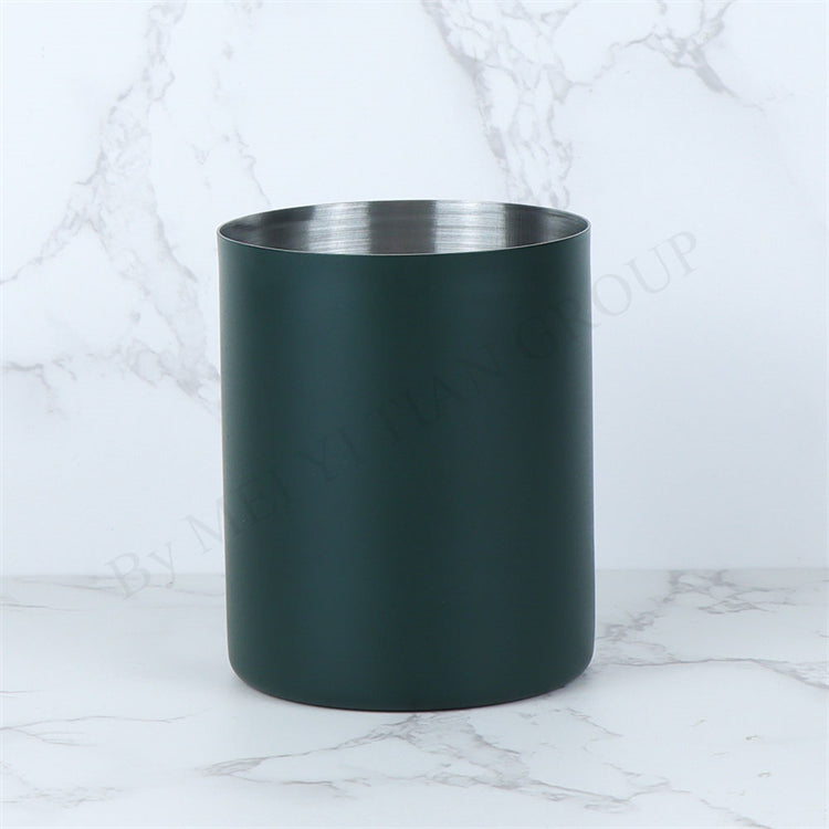 Stainless Steel Pen Holder Cup for Home Office Desk Organizers Colorful Multi Use Pencil Pot Flower Vase Desktop Decors
