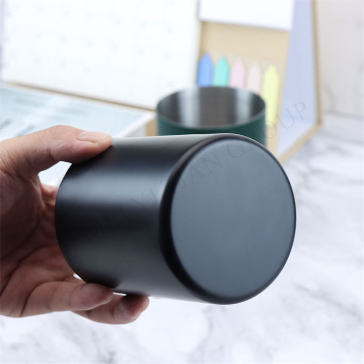 Stainless Steel Pen Holder Cup for Home Office Desk Organizers Colorful Multi Use Pencil Pot Flower Vase Desktop Decors