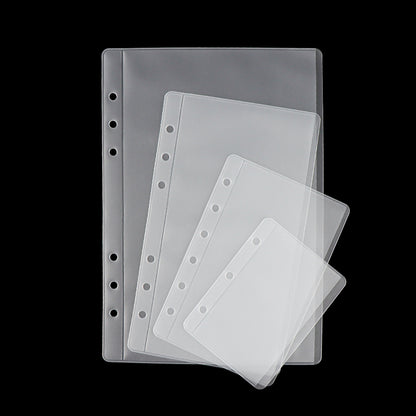 A5 A6 A7 A9 Side Loading Clear PVC Envelope Pouch Zipless Loose Leaf Binder Pockets