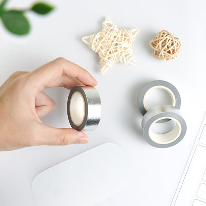 3 Rolls Foil Washi Tape DIY Decorative Tape Colorful Masking Tape Craft Tape for Scrapbook Gift Wrapping